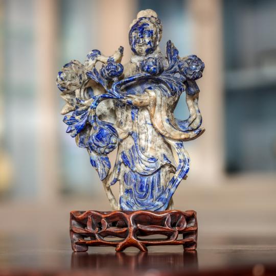 statuette en Lapis Lazuli