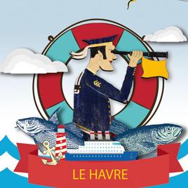 Affiche de l'évènement représentant un martin observant à travers une longue vue