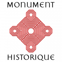 Logo s'inspirant du labyrinthe de la cathédrale de Reims.